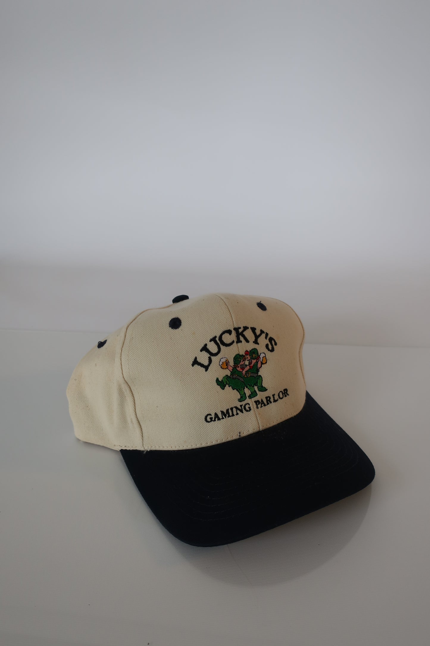 90's Lucky's Gaming Parlor Black Rimmed Hat