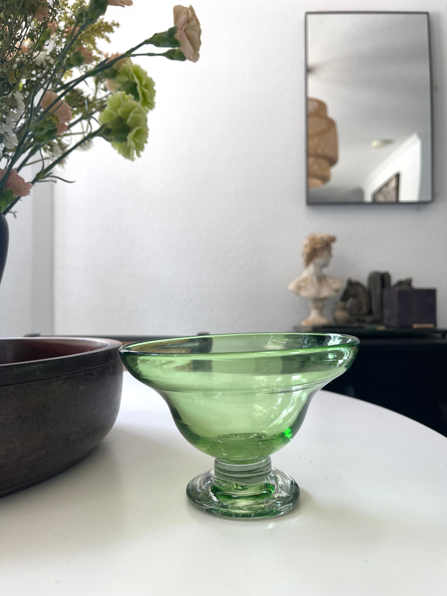 Vintage Green Compote